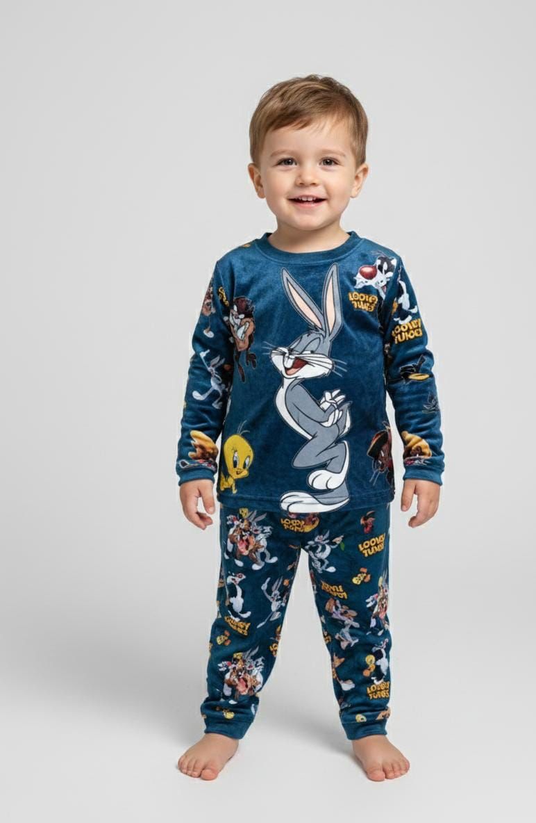Teal Looney Velvet PJs